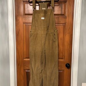 Levi's Ermine Tan Corduroy Baggy Overalls